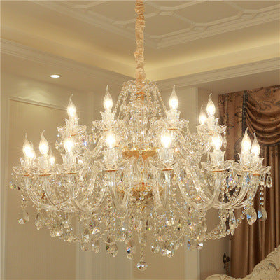 NEW Luxury Crystal Chandelier In Living Room