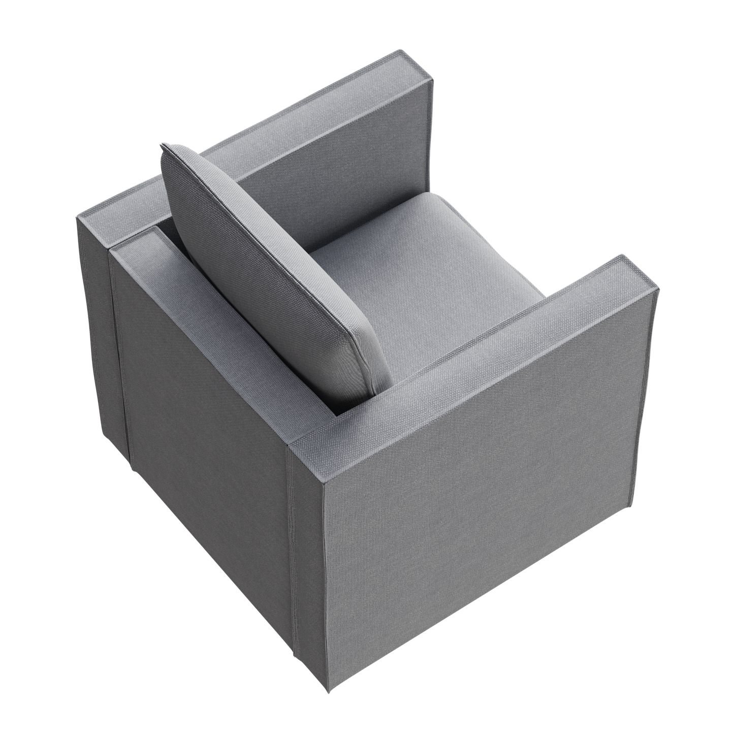 NEW Decorative Breathable Seat Cushion Comfortable Gray Single Cushion Armchair Sofa Chair