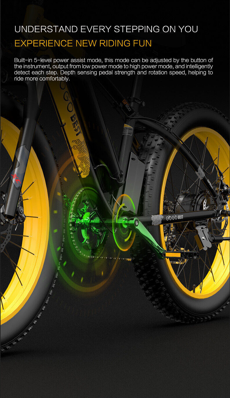 NEW GOGOBEST GF600 E-Bike 48v 1000w Motor 26 Electric Bicycle