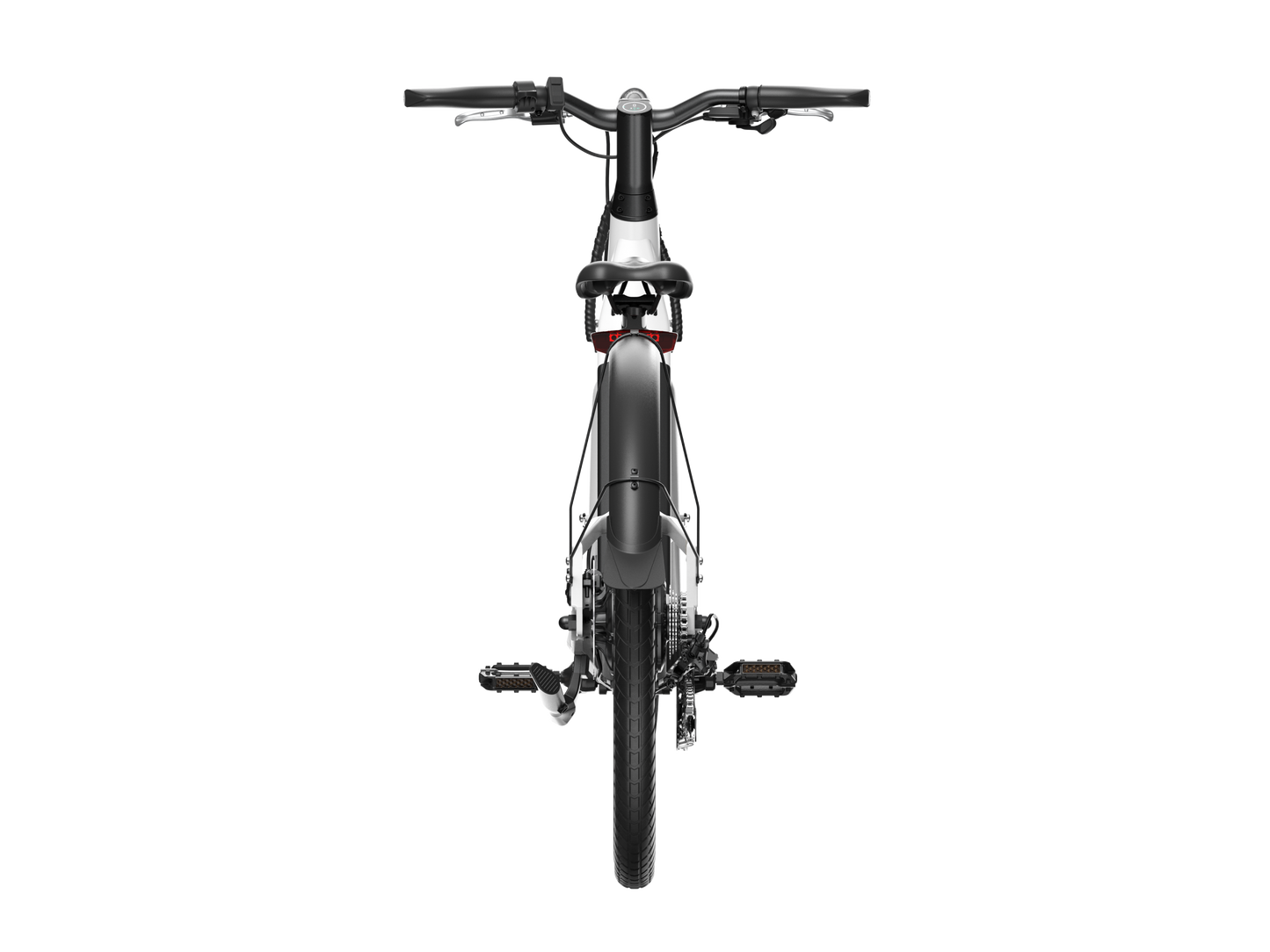 NEW Electric Bike w/ 40 Miles Max Operating Range and 25 mph Max Speed - White