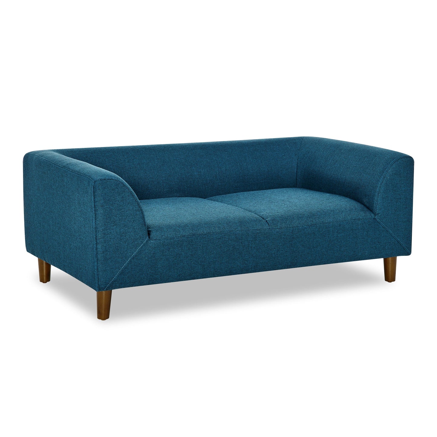 NEW Modern Blue Linen Rectangular Pet Sofa with Backrest and Armrests for Small and Medium Dogs