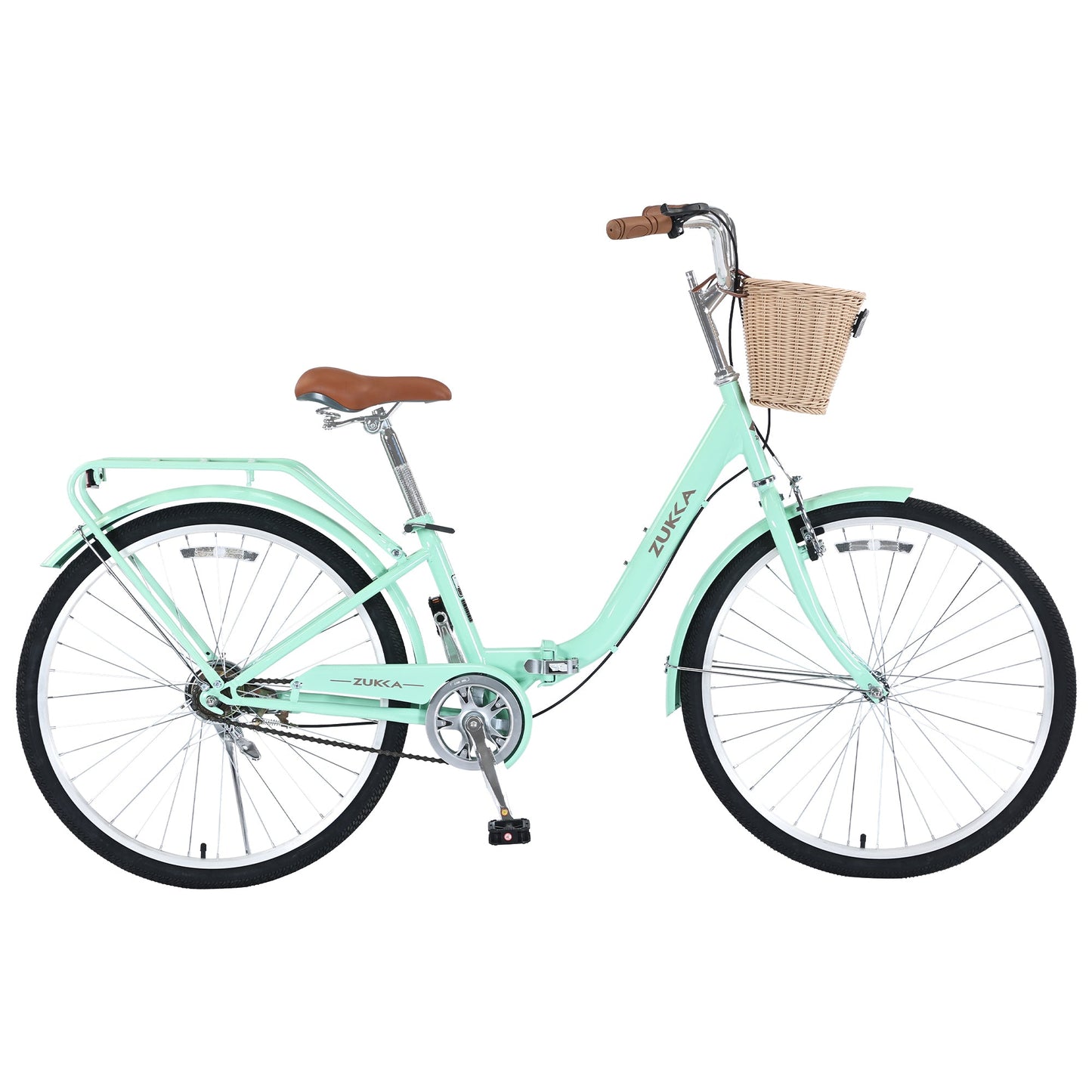 NEW 26 Inch Single Speed Folding Lady Bike , Durable Steel Frame,Compact Design for Easy Storage and Commuting