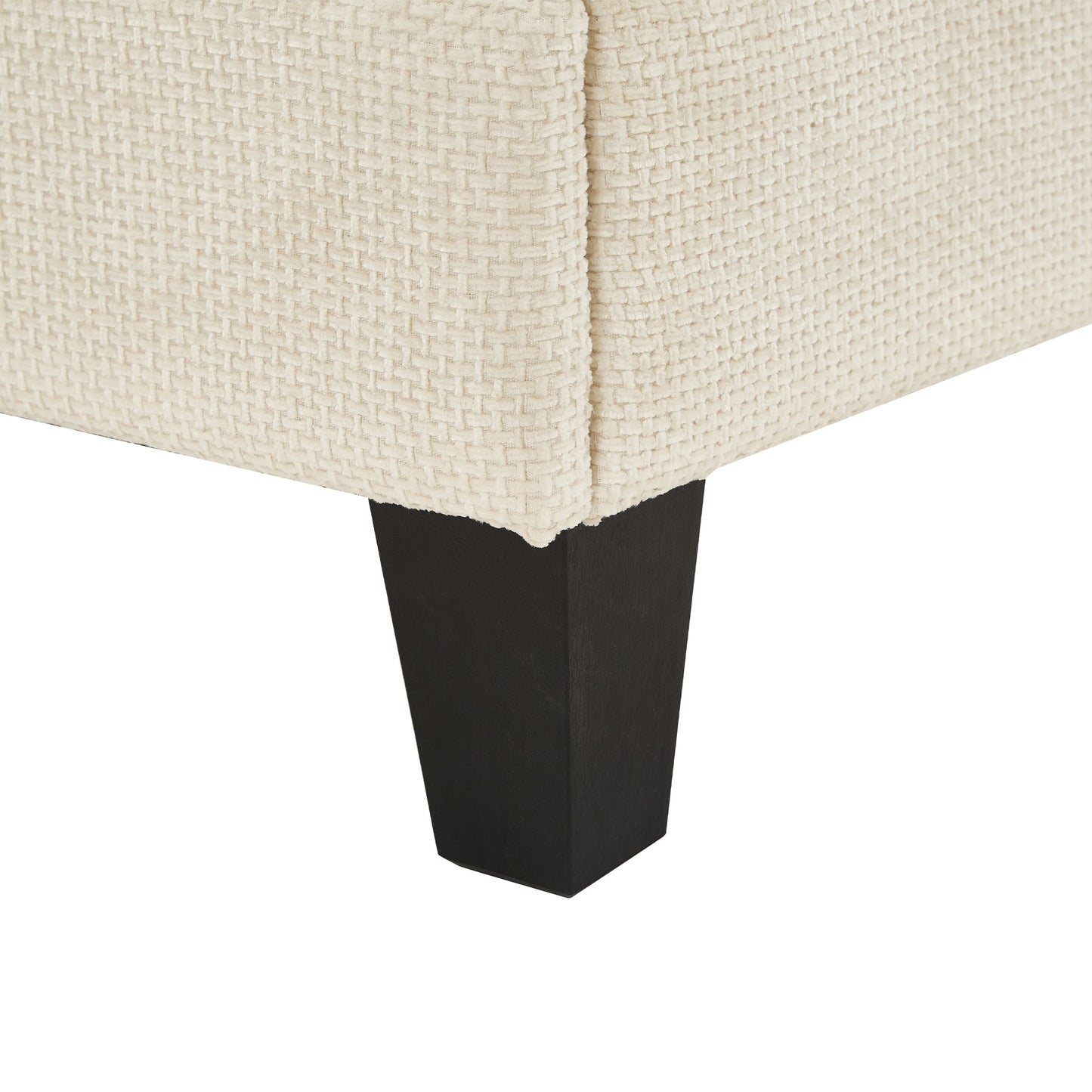 NEW Modern Beige Chaise Lounge Sofa 57.1' Bed Chenille Upholstered Lounge Chair with Adjustable Backrest and LED Light Strip