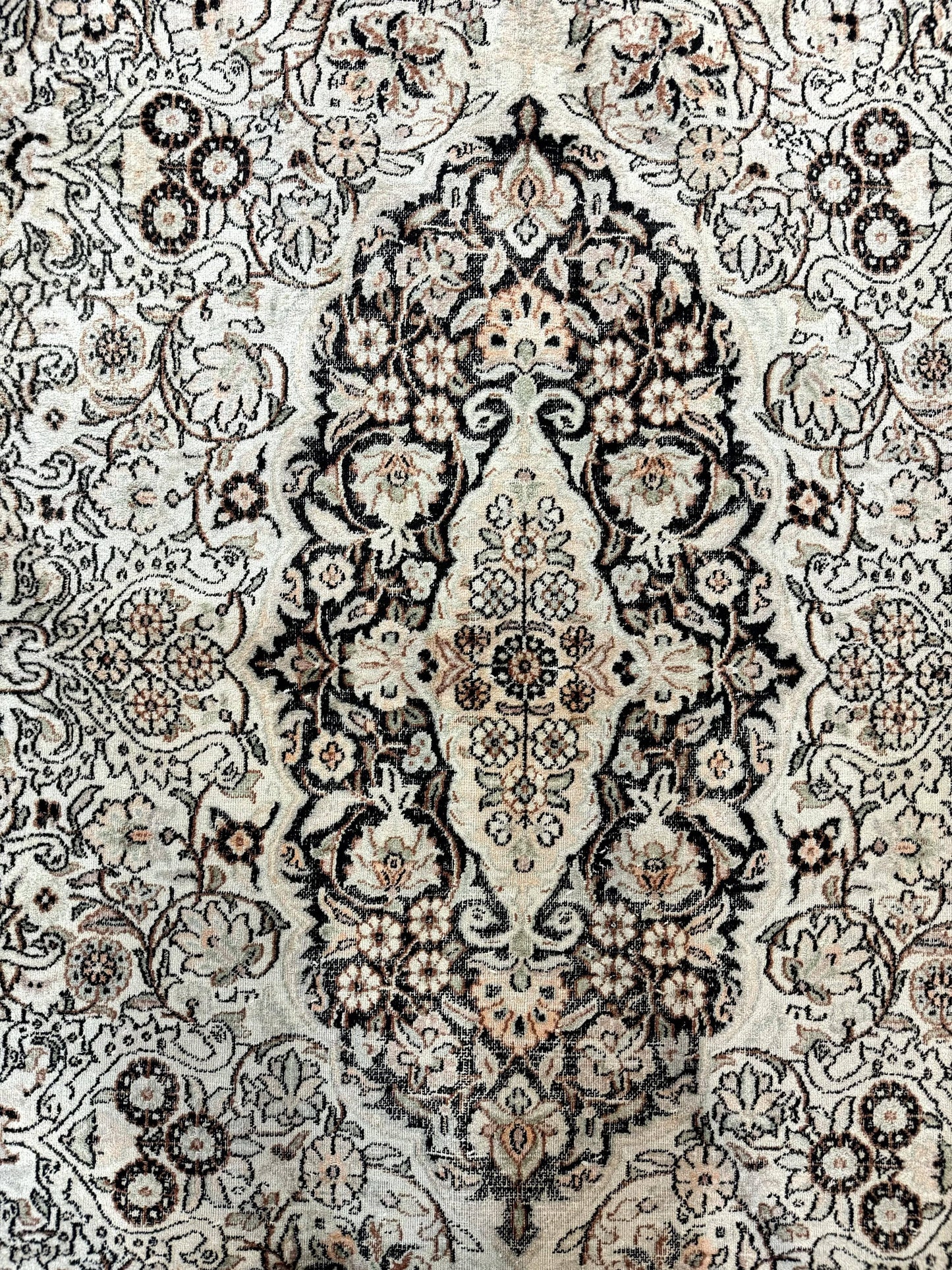 USED Silk Indian Kashmiri Rug 6x9