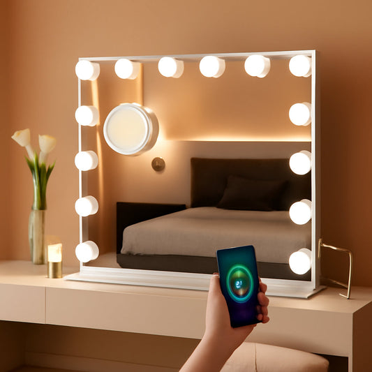 NEW Vanity Mirror With Lights 22.8 By 18 Inch Three Color Modes