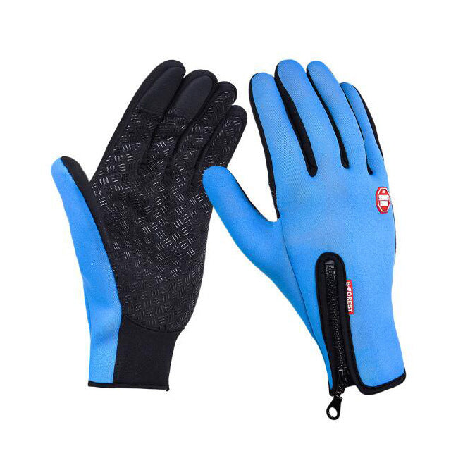New Winter Gloves Touch Screen Riding Motorcycle Sliding Waterproof Sports Gloves With Fleece