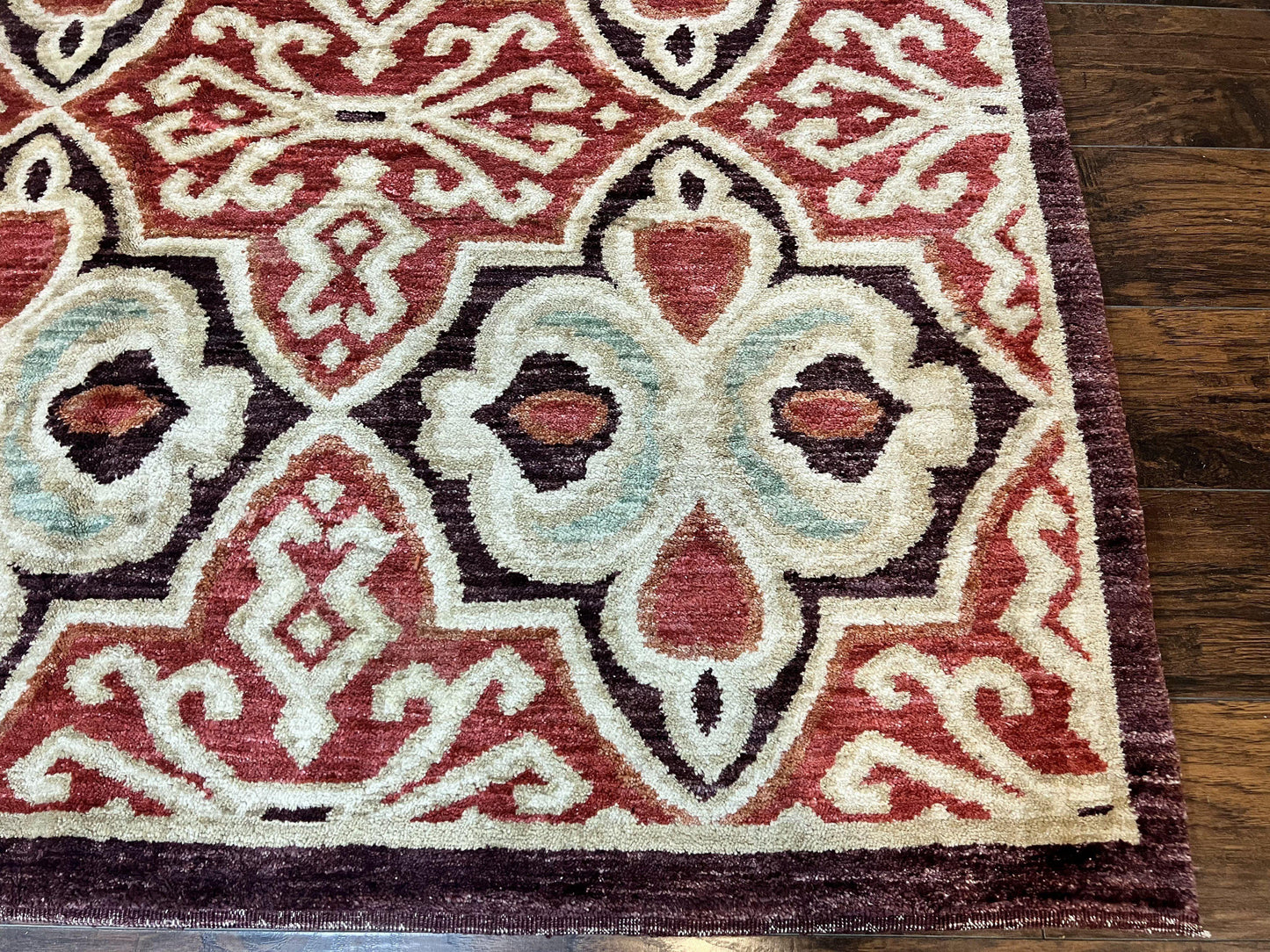 USED Portuguese Rug 9x12, Vintage Carpet, Handmade Wool Rug