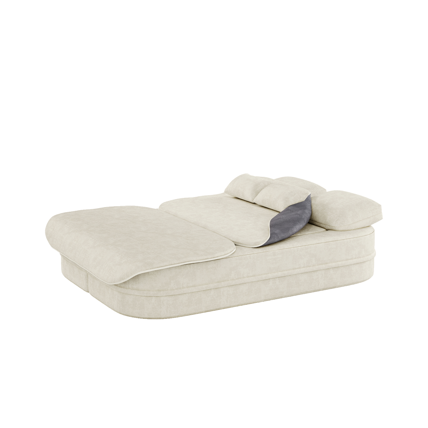 NEW 75'' Chenille 2-in-1 Foldable Sofa,Convertible Sleeper Foam Sofa Bed Folding Sofa Bed Lounge Couch with Multi Functional Blanket