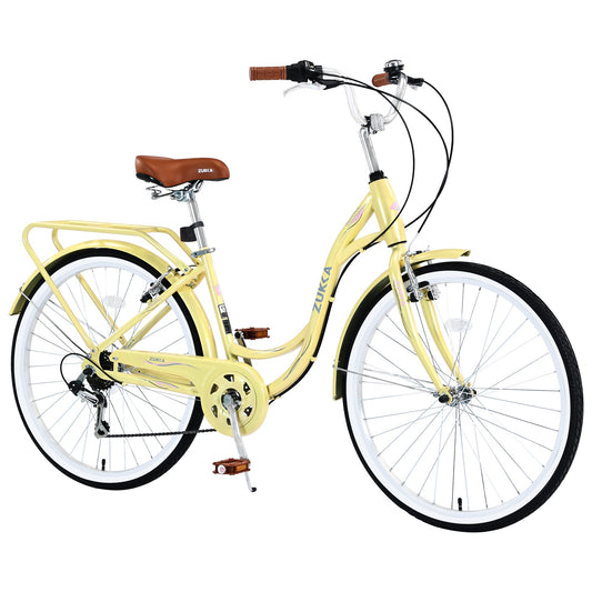 NEW 7 Speed, Steel Frame, Multiple Colors 24 Inch Ladies Bicycle