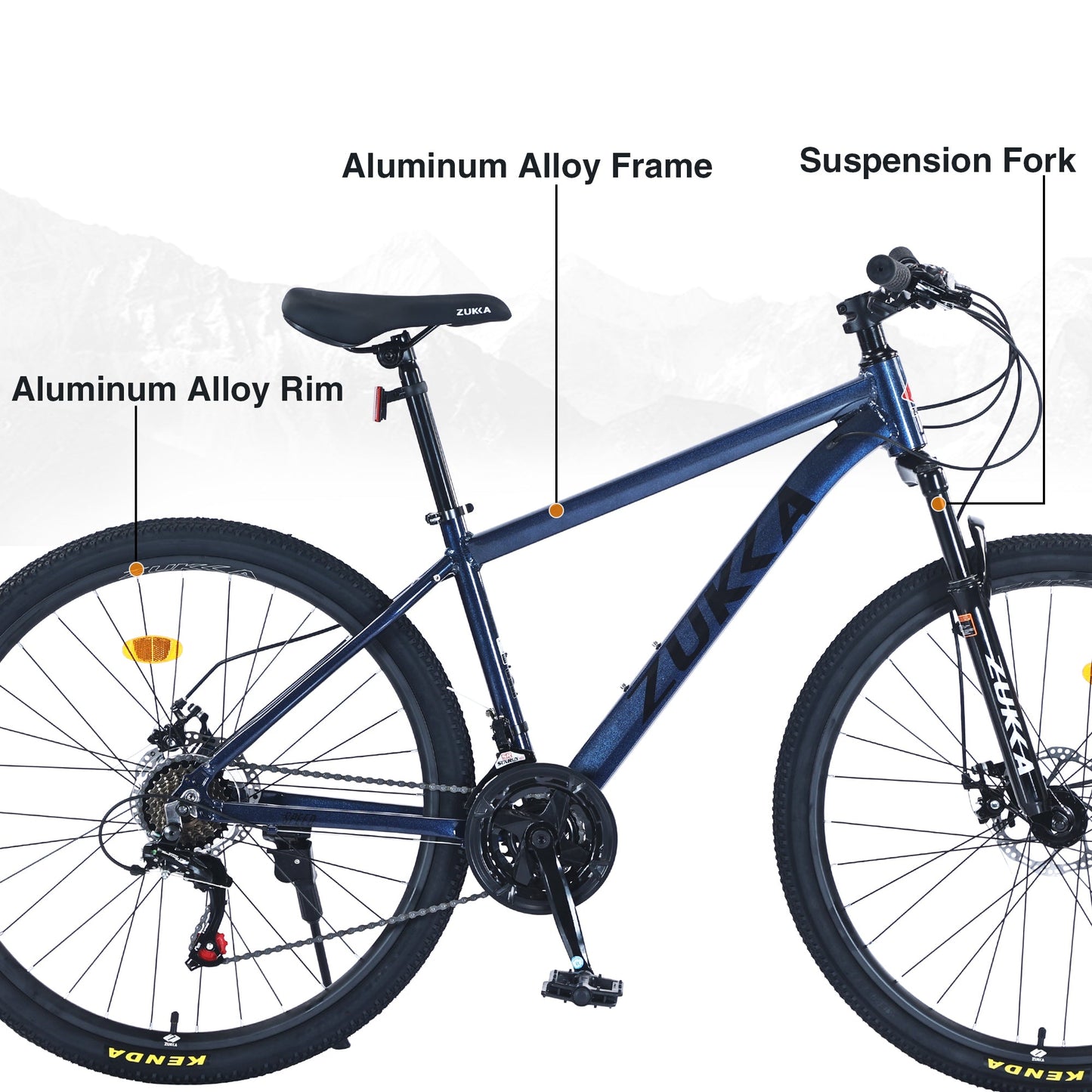 NEW 27.5 Inch Wheels 21 Speed Mountain Bike, for Men Women Boys and Girls, Front Suspension,Aluminum Alloy Frame