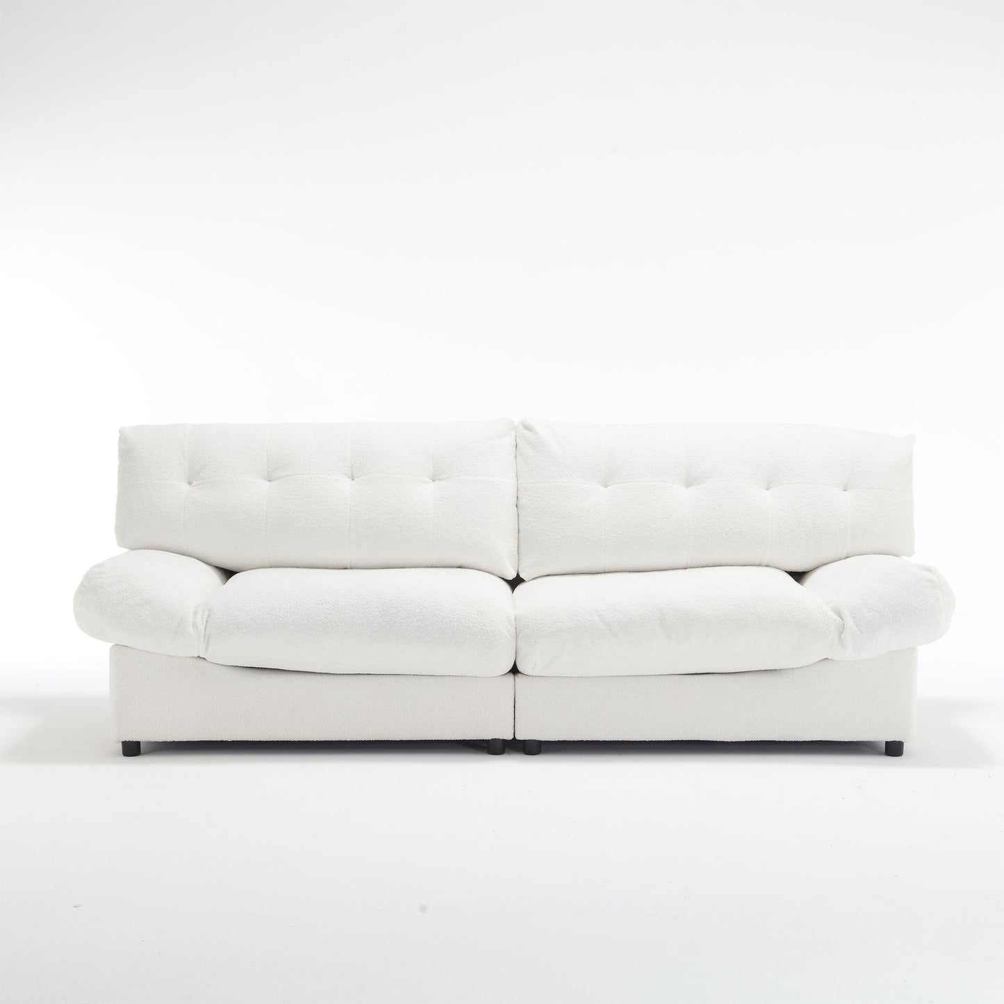 NEW Cloud Style Teddy Velvet Fabric Comfy Padded Sofa Couch