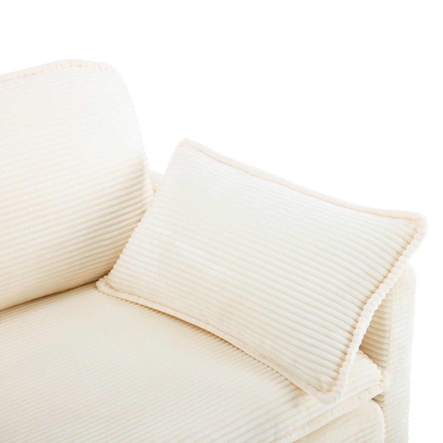 NEW 69' PLUSH Cloud Loveseat Modular 2-Seater Sectional Sofa