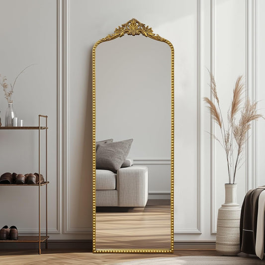 NEW 65 Inch Gold Baroque Full Length Floor Mirror Ornate Antique