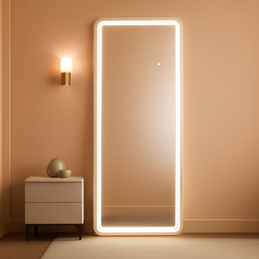 NEW LED 20x63 Full Length Mirror With 3 Color Lights For Bedroom