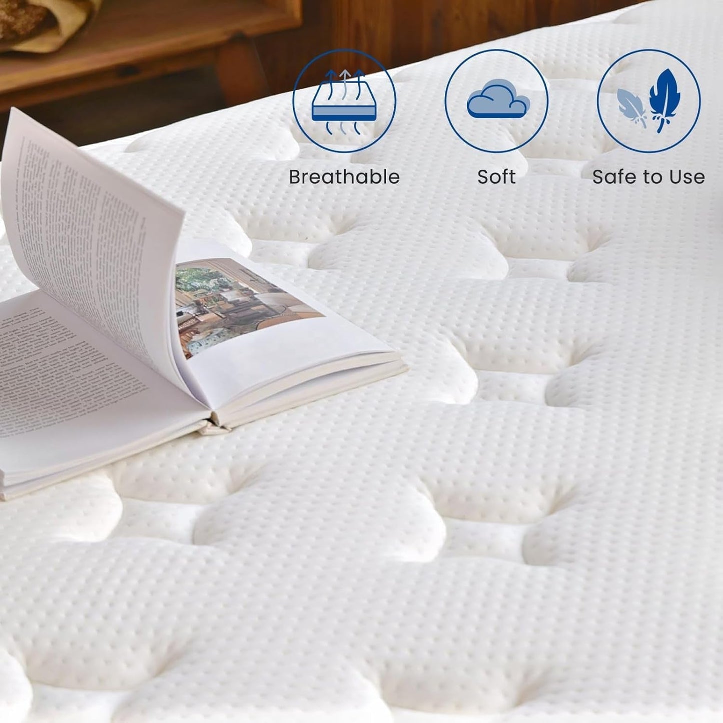 NEW Queen Size Thermoregulating Hybrid Memory Foam Mattress