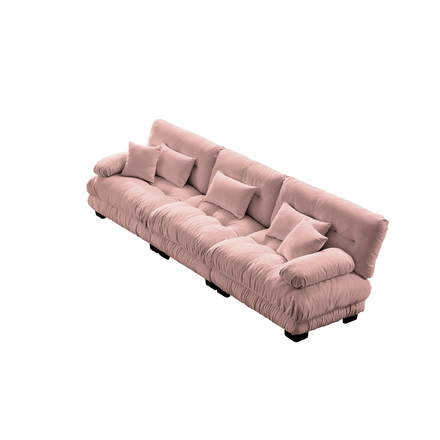 NEW 3-Seater Sectional Modular Deep Seat Chenille Soft Comfy Upholstered Sofa Couch