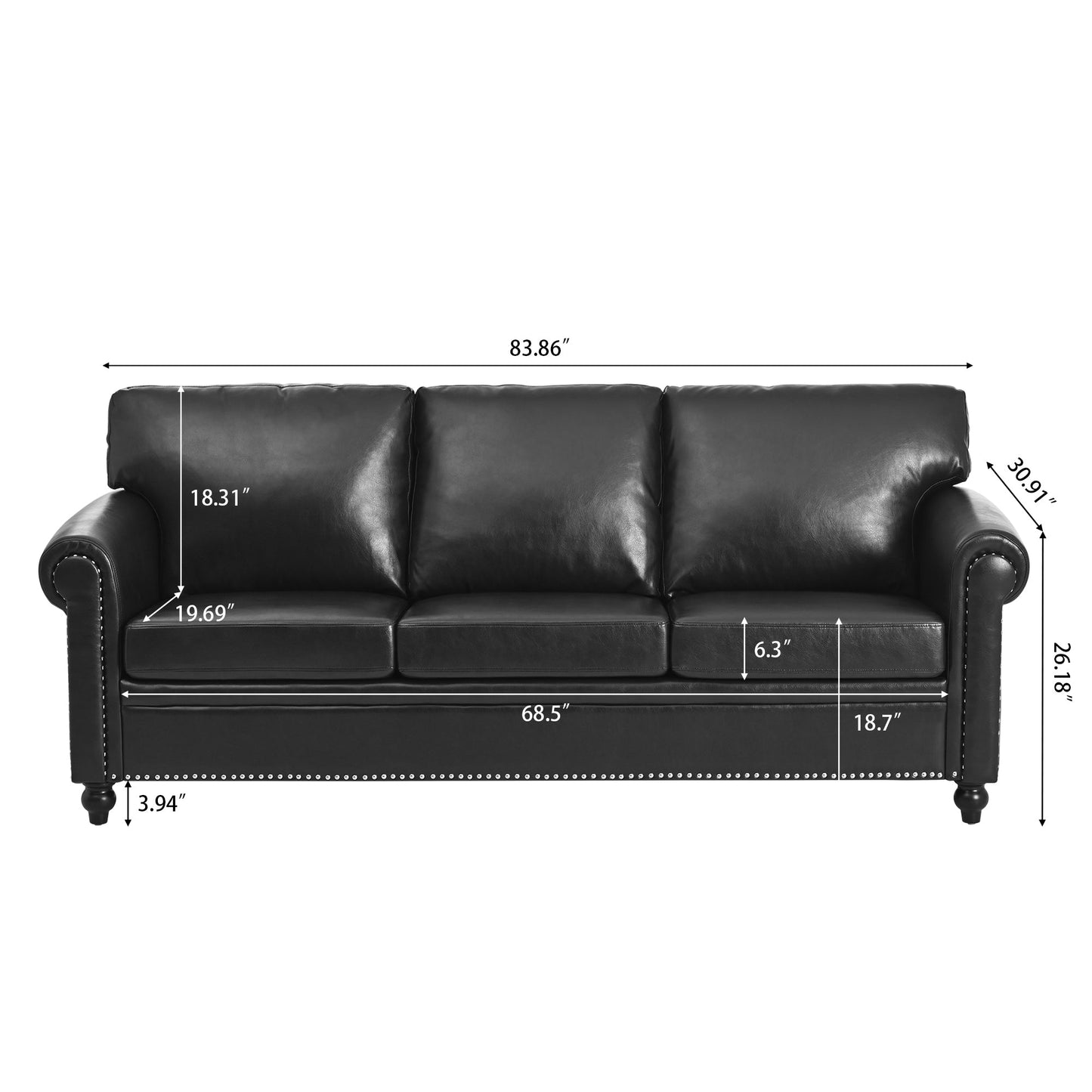 NEW Three Seater Sofa Couch