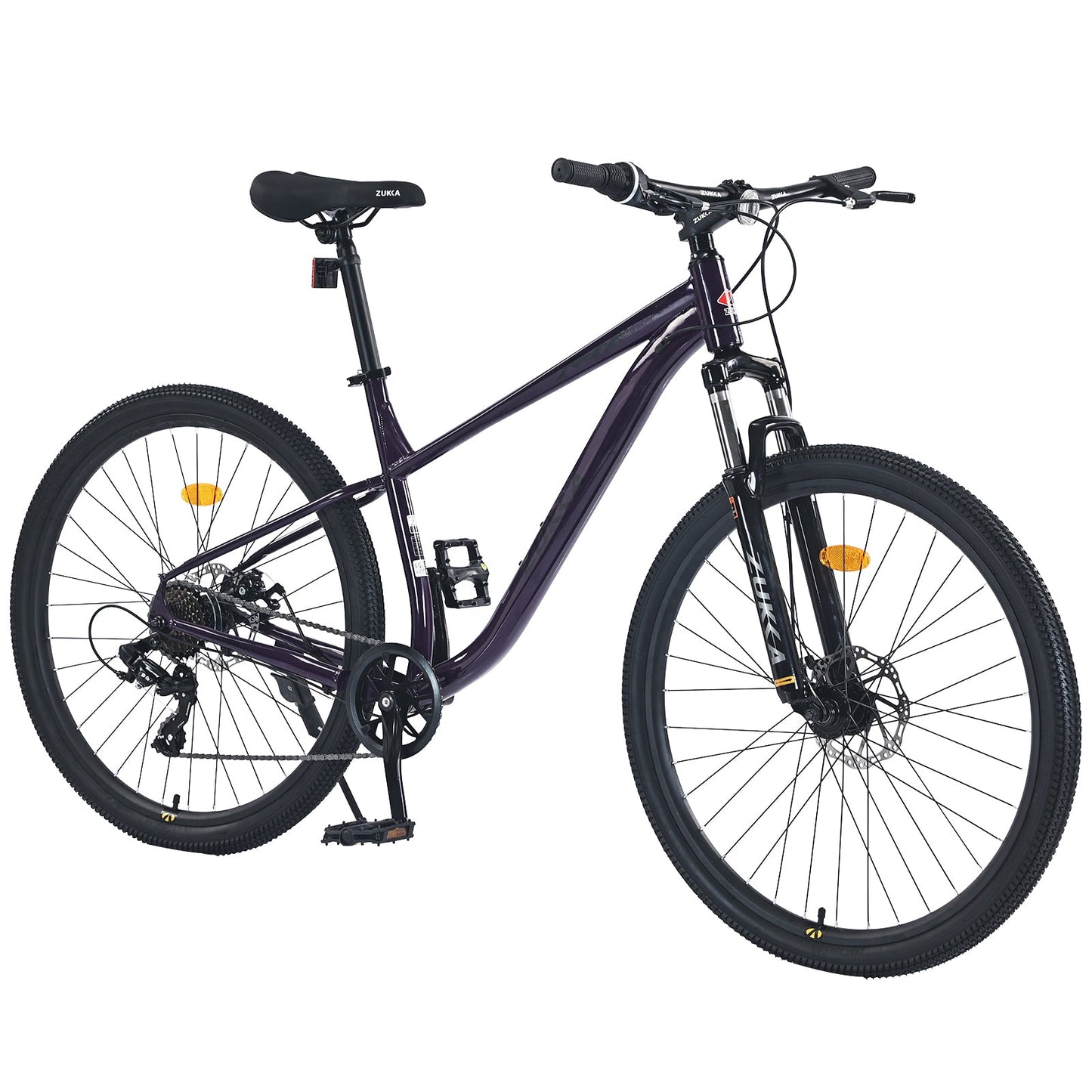 NEW 27.5 Inch Wheels 8 Speed Mountain Bike, for Men Women Boys and Girls, Front Suspension, Steel Frame