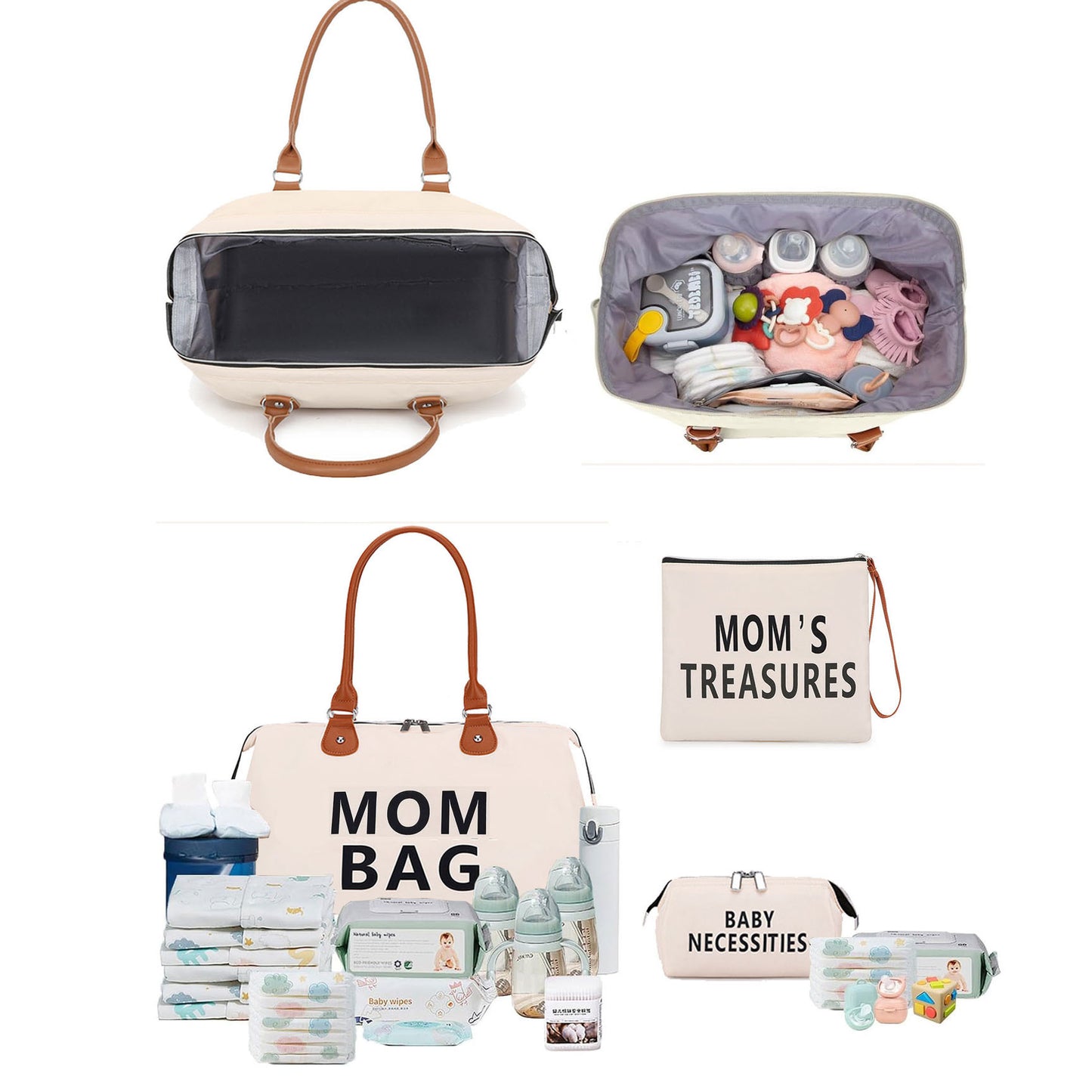 NEW Multifunctional Large Capacity Waterproof And Hard-wearing Baby Diaper Bag Suit