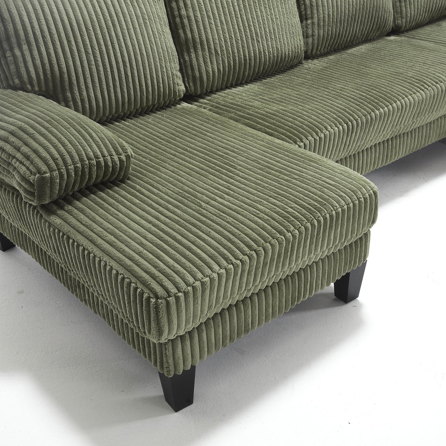 NEW VIDEO provided][New]U-Shaped Couch with Oversized Seat,4-Seat Sofa  with Double Chaise,Comfortable and spacious indoor furniture for Living Room,Apartment