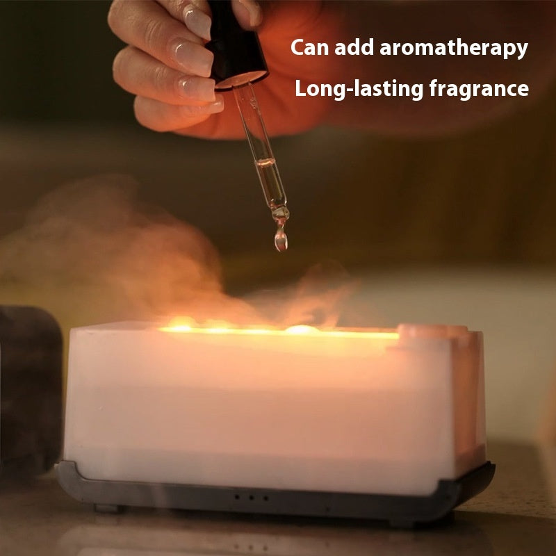 New Timing Simulation Aroma Diffuser Household Flame Humidifier  Aromatherapy Machine Spray Air Flame Humidifier Diffuser