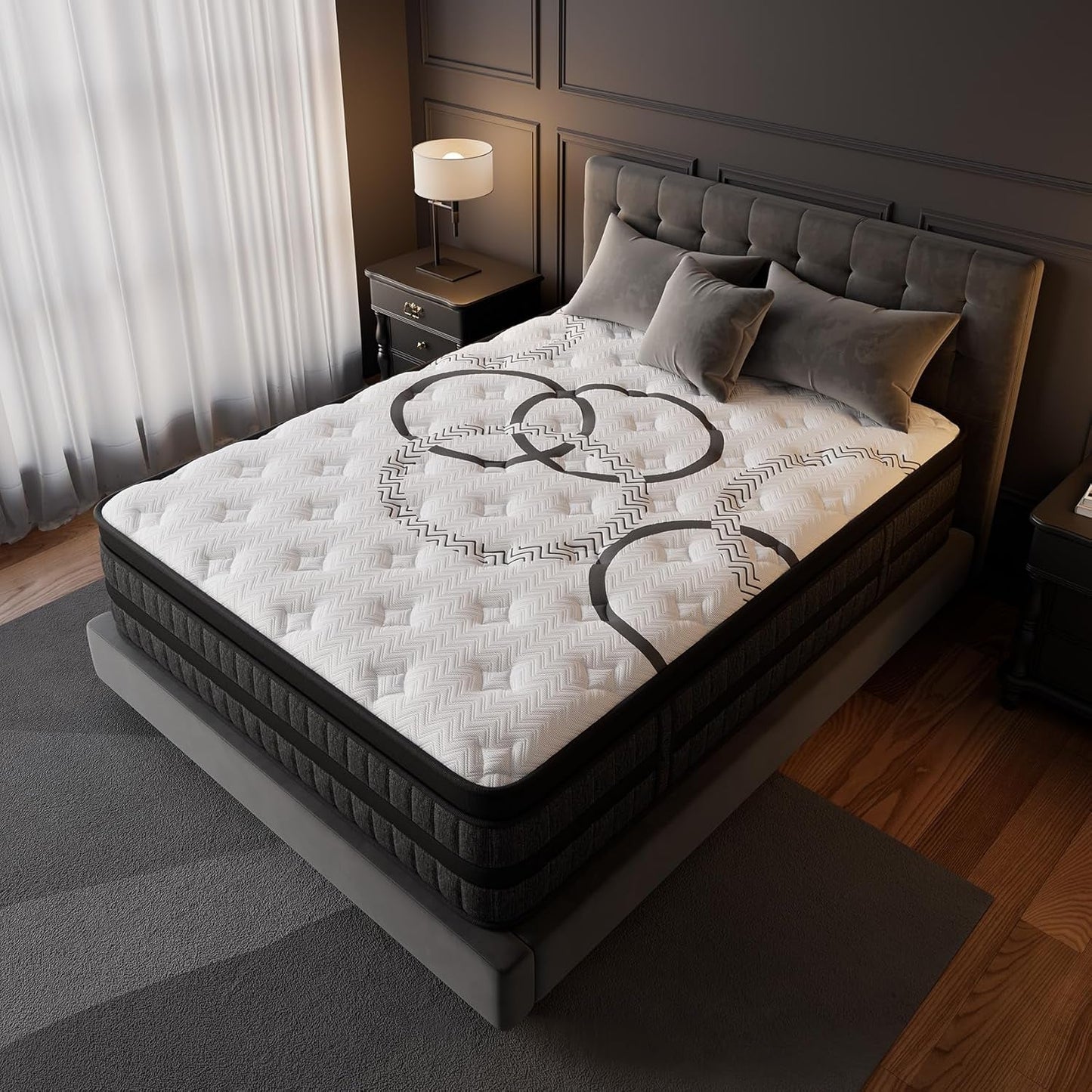 NEW Queen 12 Inch Hybrid Mattress Pocket Spring System Plus