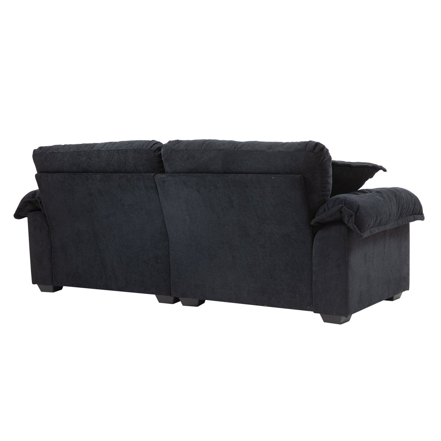 NEW 84' Chenille Small Sofa Loveseat Deep Seat Sofa Couch with 2 Throw Pillows & Memory Foam
