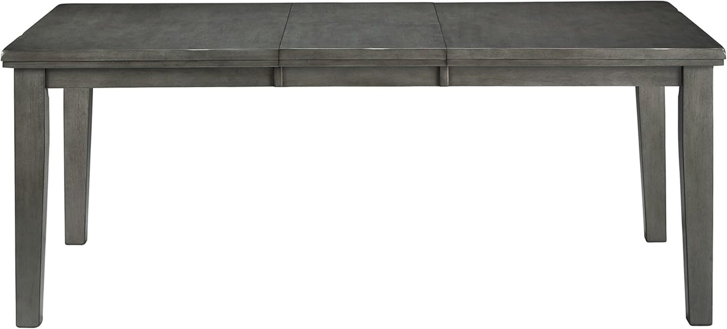 NEW Hallanden Modern Farmhouse Butterfly Extension Dining Table Dark Gray