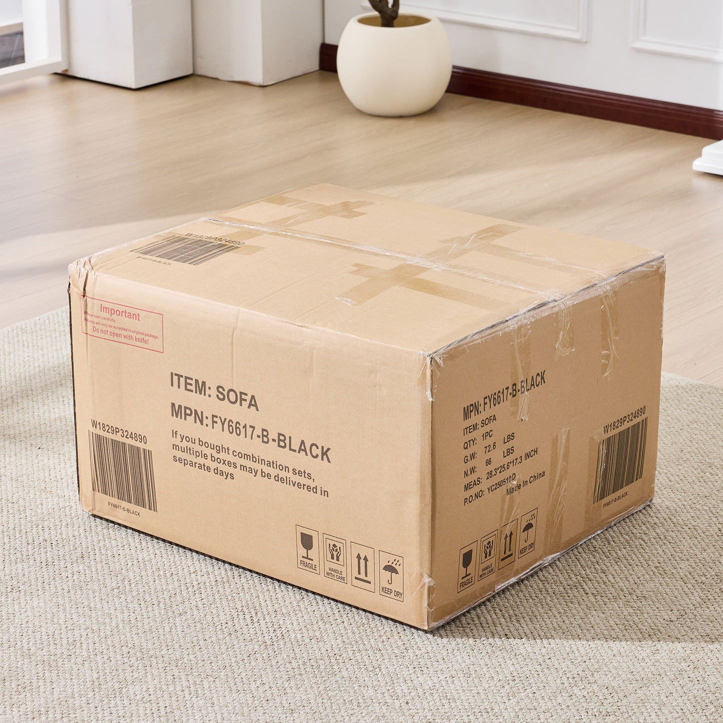 NEW 99*69' Modular Sectional Living Room Sofa Set, Modern Minimalist Style Couch, Upholstered Sleeper Sofa for Living Room, Bedroom, 2 PC Free Combination, Installation-free Sofa, L-Shape, Black