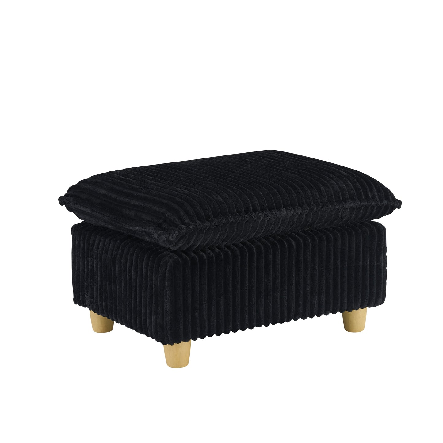 NEW Single-Seat with Ottoman and Throw Pillows Corduroy Chair Lounge