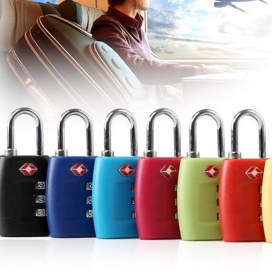NEW Tourism Luggage Zipper Lock Plastic TSA Code Lock