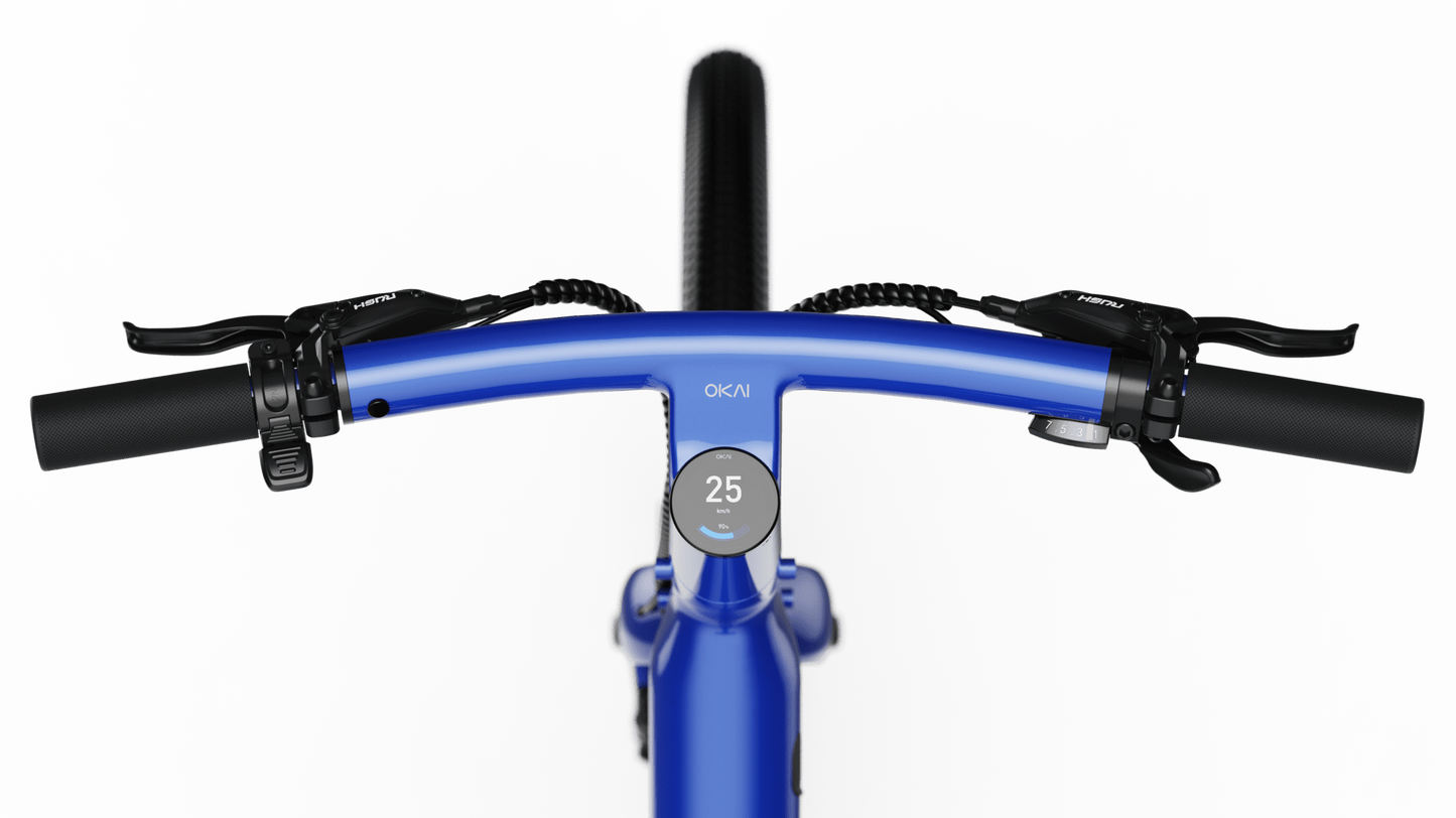 NEW Minimalist Fitness Step-through e-Bike w/ up to 62 miles Max Operating Range and 20 MPH Max Speed - Bolt Blue