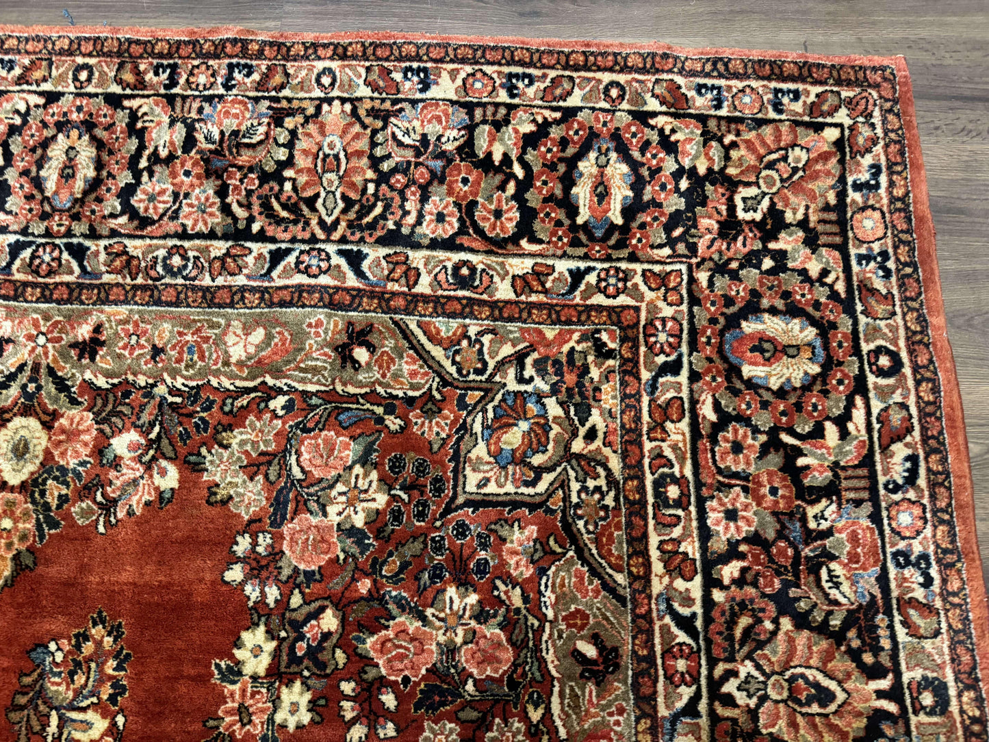 USED Antique Persian Sarouk Rug 9x12
