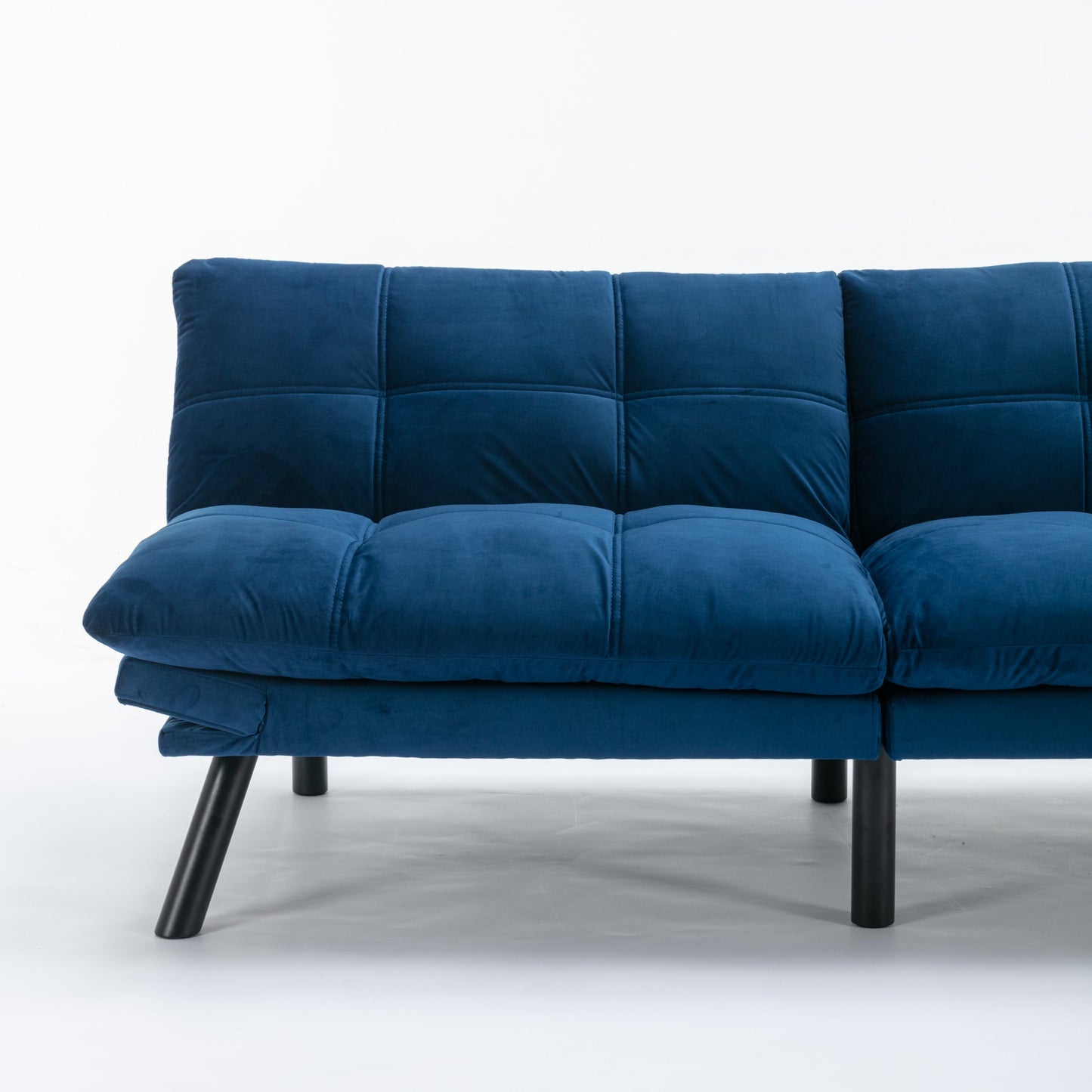 NEW Navy Blue Convertible Folding Modern Sofa Bed