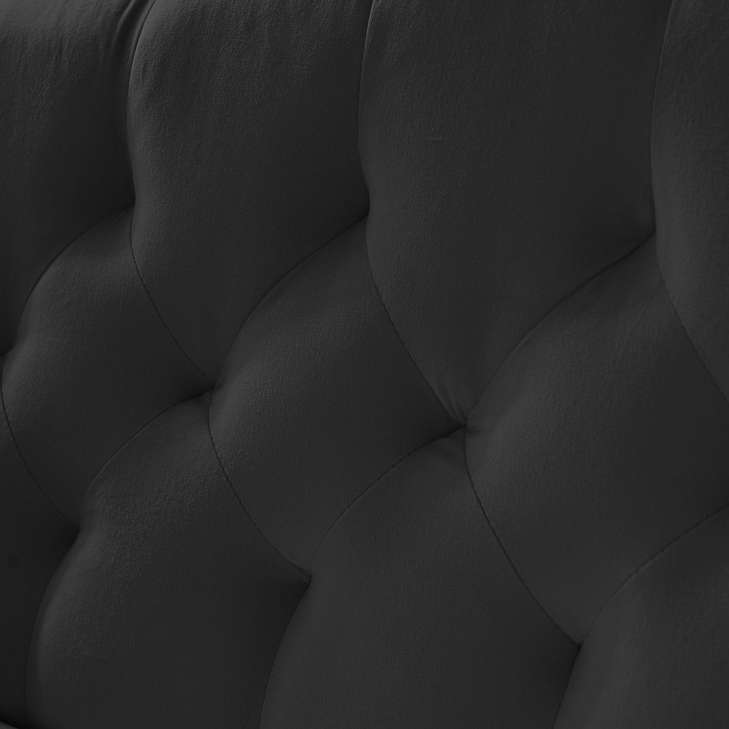 NEW BLACK  2 SEATER SOFA