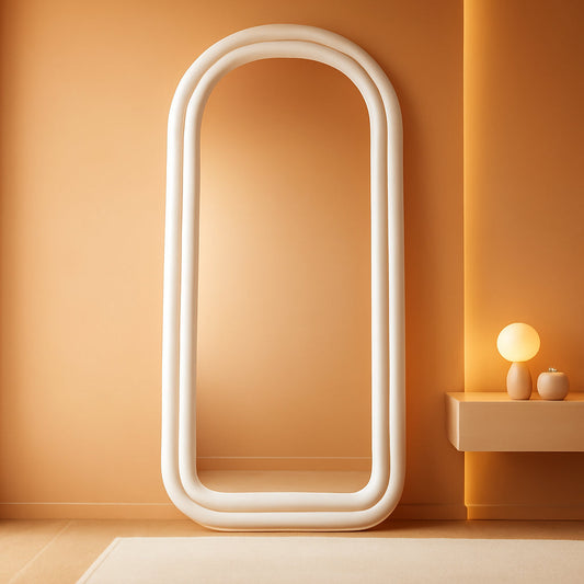 NEW Arched Full Length Floor Mirror 71 X 32 Inches White