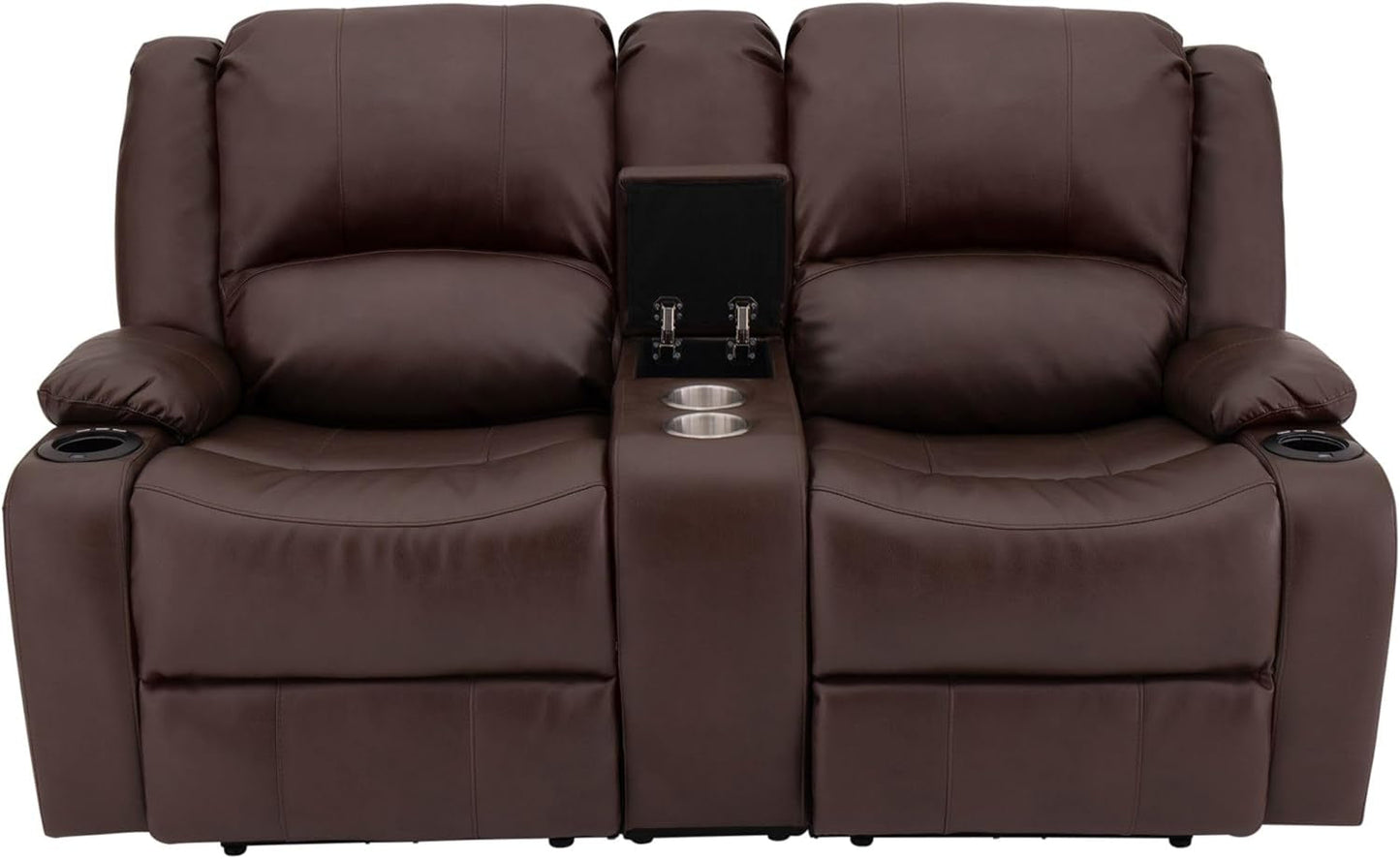 NEW 67 Inch Powered RV Wall Hugger Recliner Sofa Mahogany