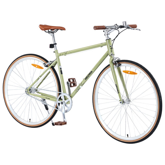NEW Single Speed Retro style 700C Road Bike For men women's City Bicycle,Steel Frame
