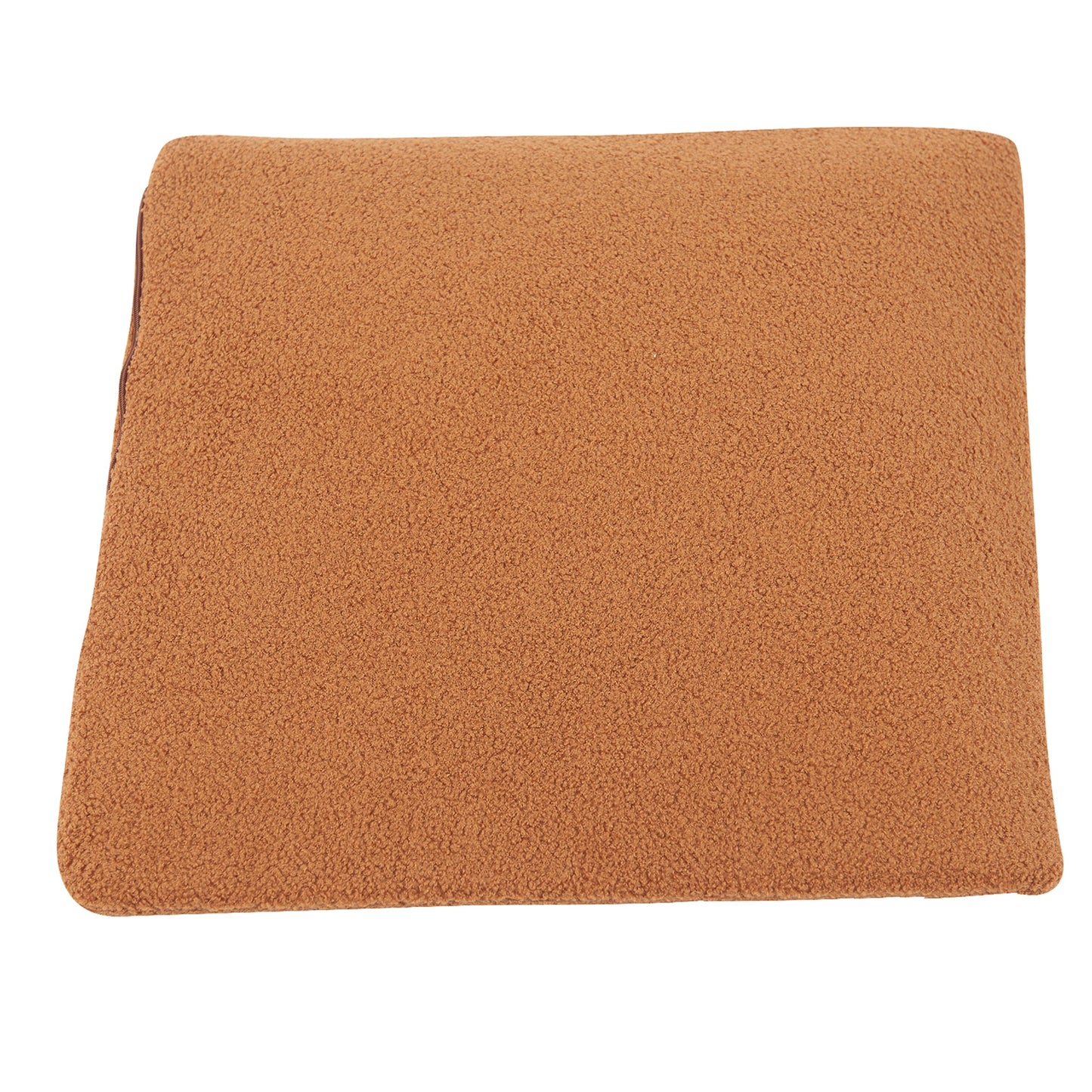 NEW Furniture Style 2 in 1 Pet Friendly  Fluffy Fabric Sherpa Upholstered Leisure Armchair with Lumbar Pillow for Living Room Bedroom Home and Office, Cream White