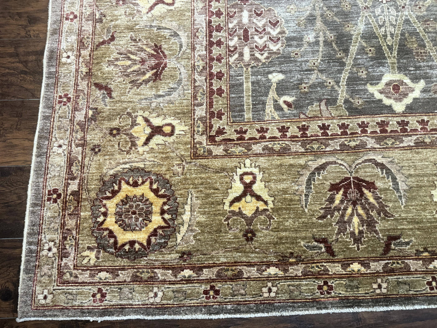 USED Pakistani Rug 10x14, Large Peshawar Chobi Carpet