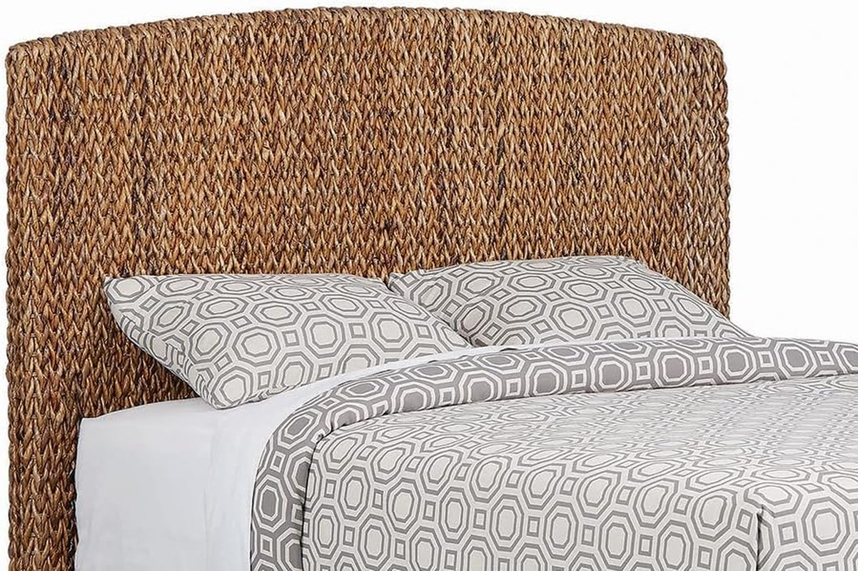 NEW Hand Woven Banana Leaf Queen Size Headboard Amber