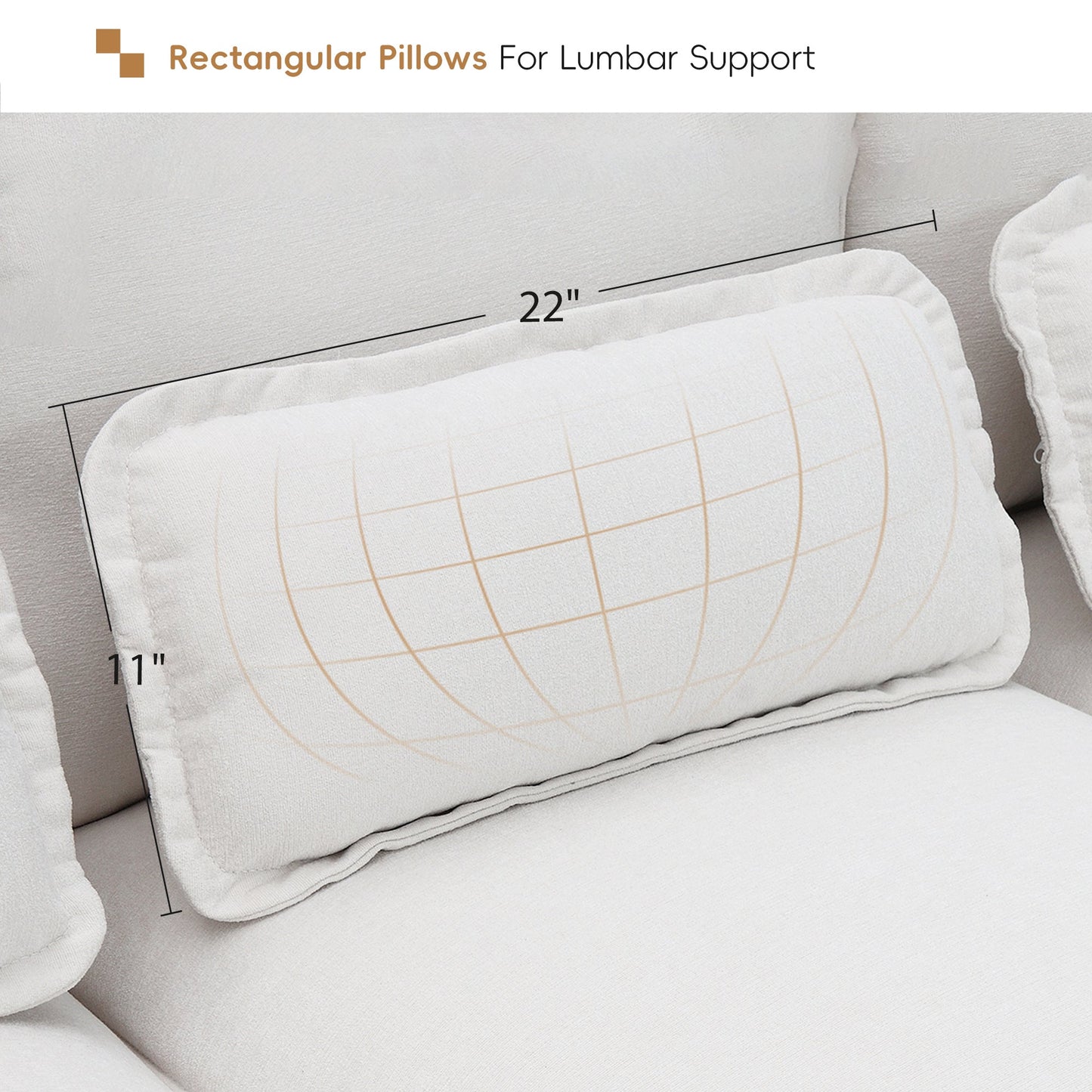 NEW Modern U-shaped Sectional Sofa with Waist Pillows, 6-Seat Upholstered Symmetrical Sofa Furniture, Sleeper Sofa Couch with Chaise Lounge, Chenille and Velvet Options