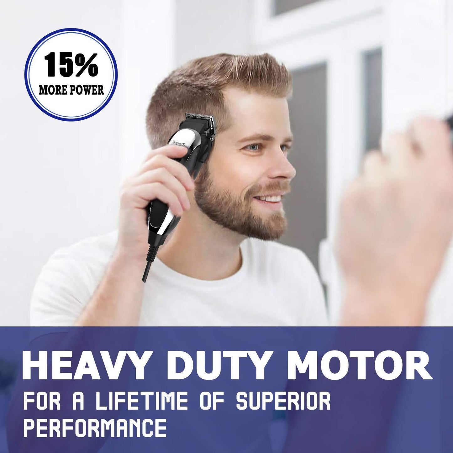 NEW Professional Hair Clippers, Corded Hair Clippers for Men Kids Strong Motor Barber Salon Complete Hair Beard Clipping and Trimming Kit
