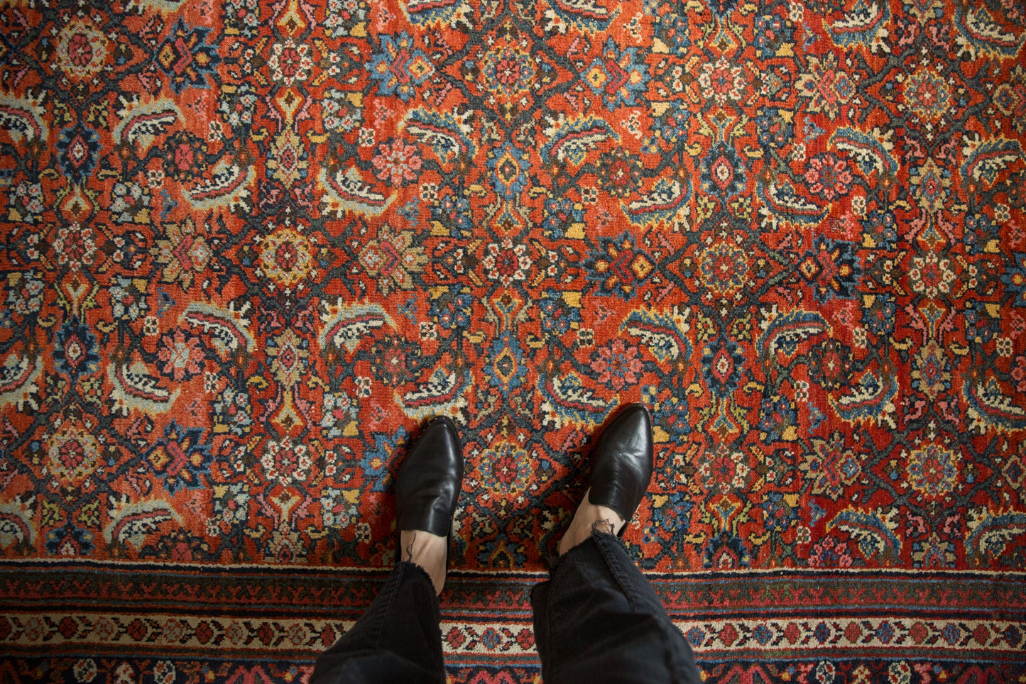 USED 8x10.5 Vintage Mahal Carpet
