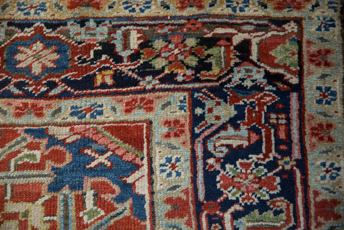 USED 7.5x11 Vintage Heriz Carpet