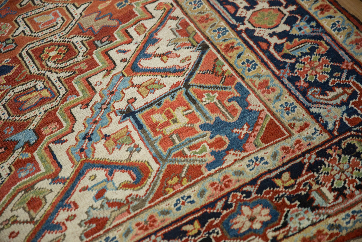 USED 7.5x11 Vintage Heriz Carpet