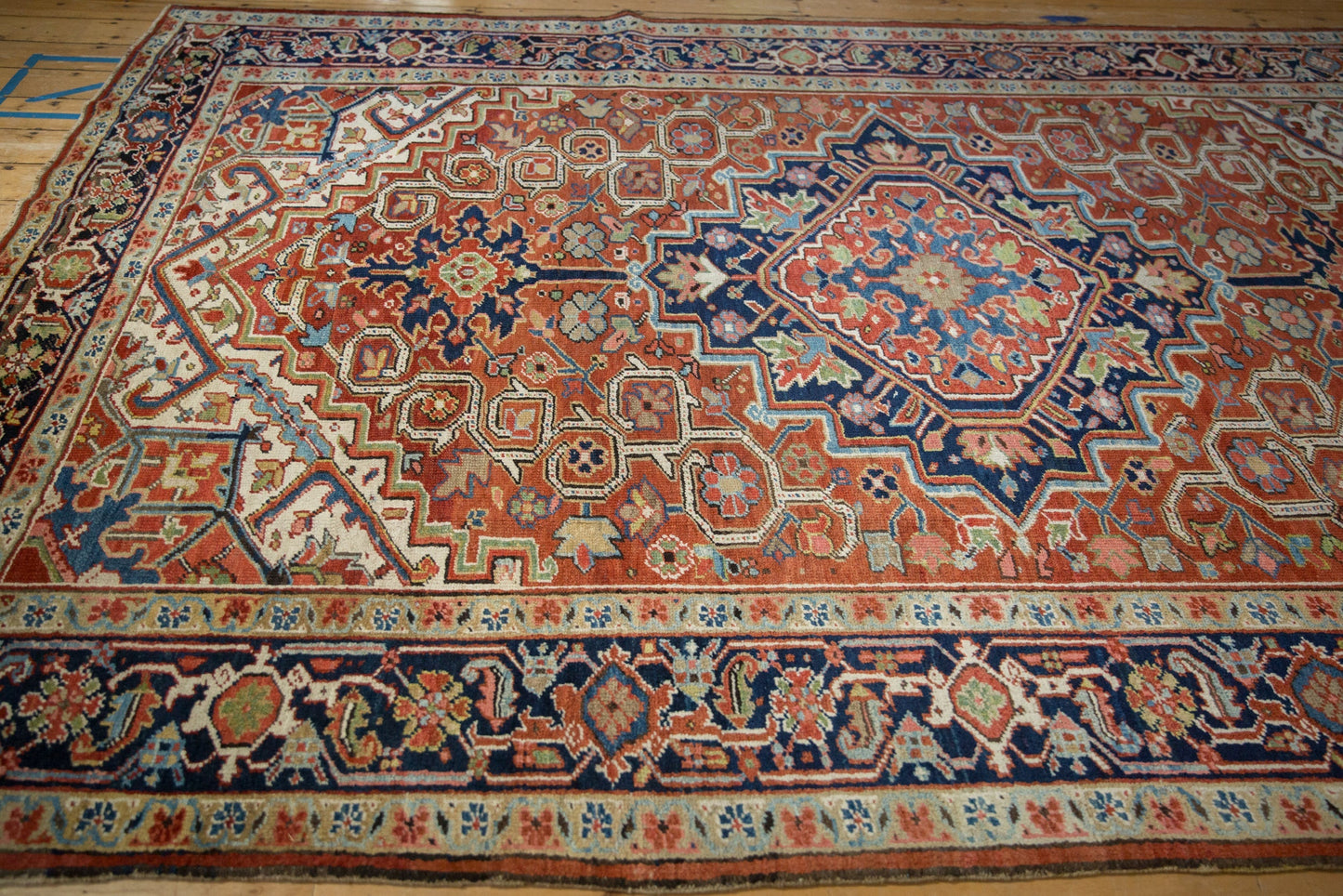 USED 7.5x11 Vintage Heriz Carpet