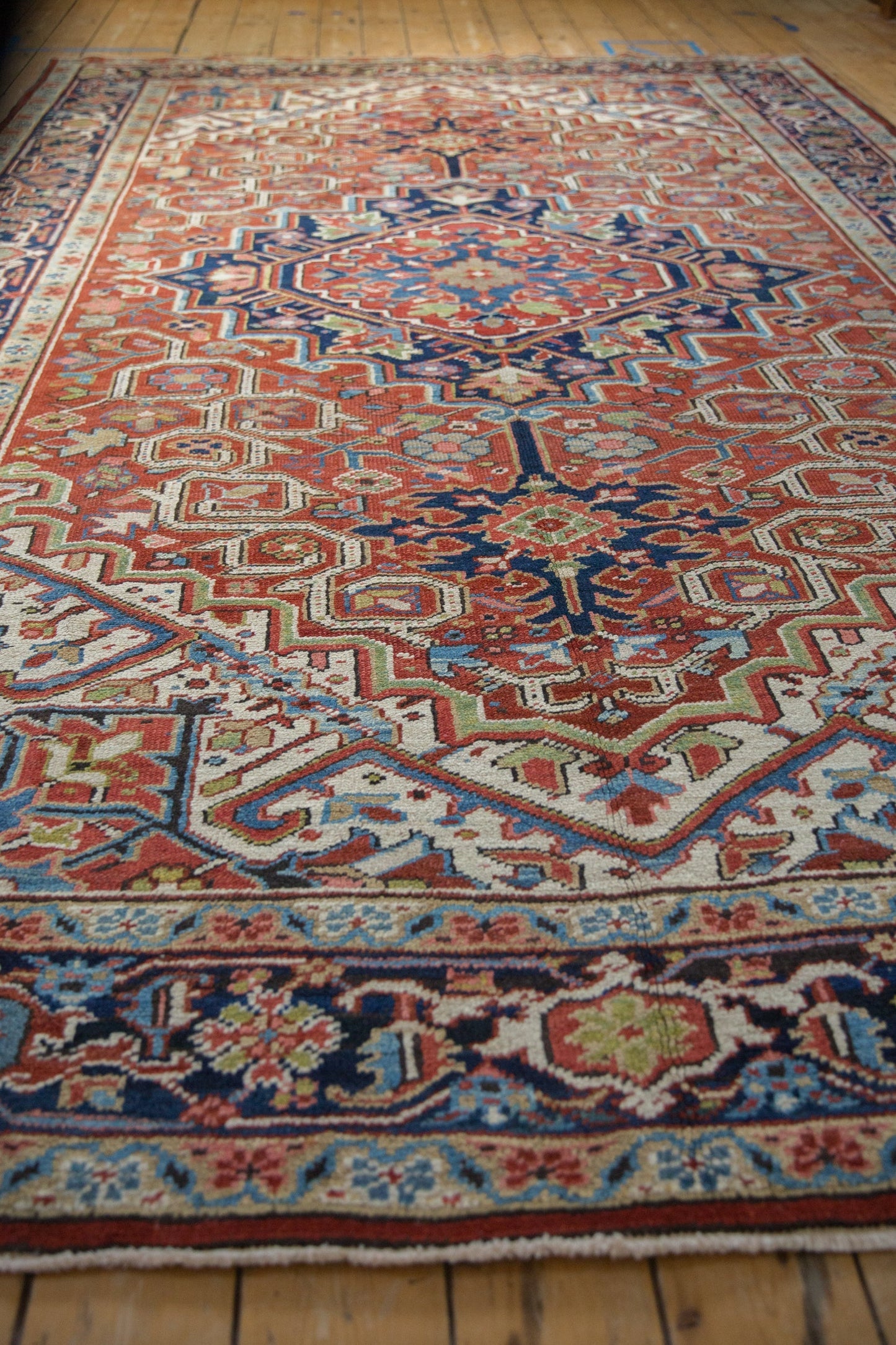 USED 7.5x11 Vintage Heriz Carpet