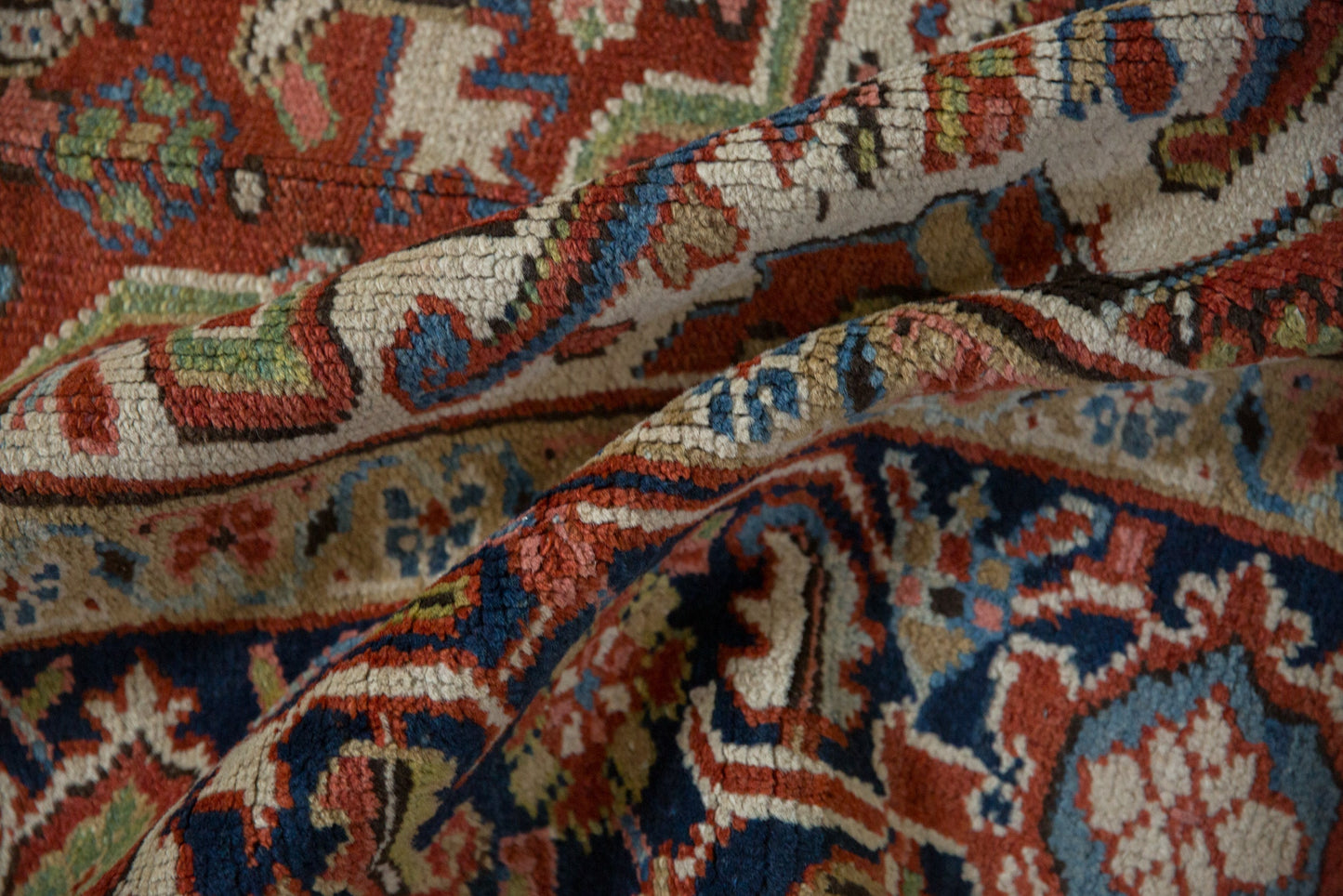 USED 7.5x11 Vintage Heriz Carpet