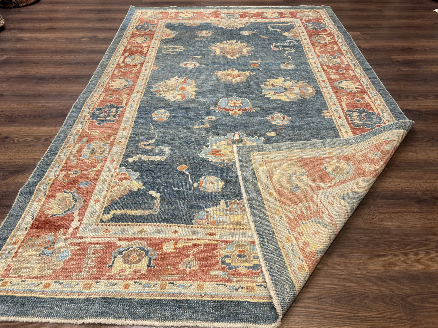 USED Turkish Oushak Rug 6x9, Sultanabad Carpet, Medium Size Oriental Rug